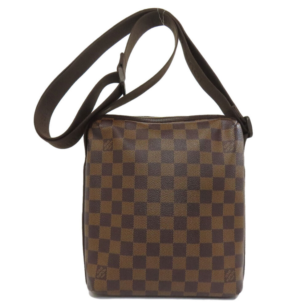 Louis Vuitton Bobour Trotteur Shoulder Canvas Bag Damier Brown